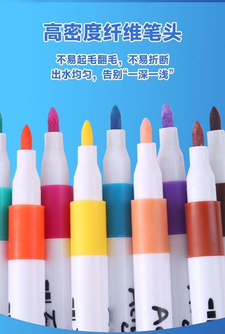 PVC acrylic marker set, water-washable, for children