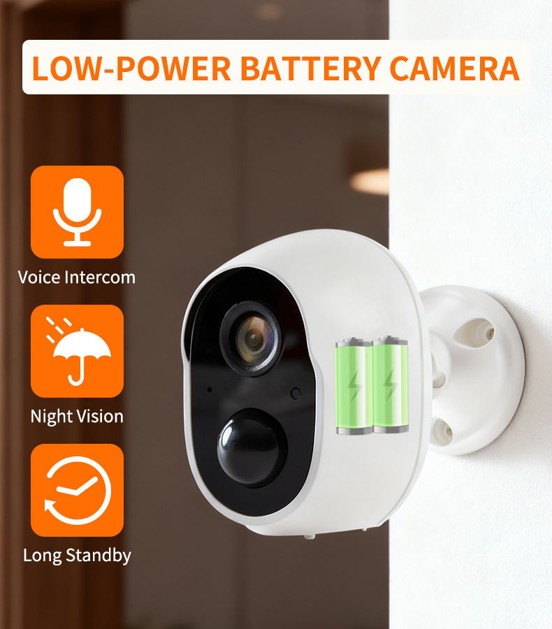 Wireless WiFi surveillance camera, 3MP, smart home