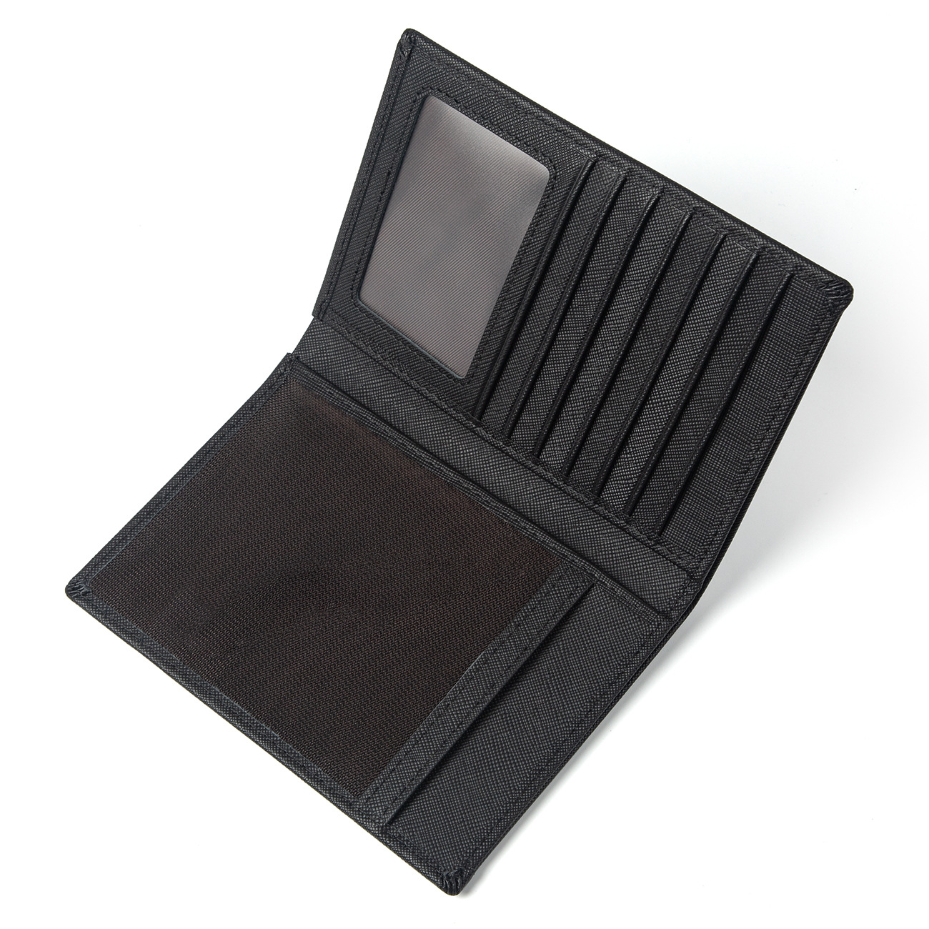 Deri Pasaport Çantası Retro Çok Kartlı RFID Koruması