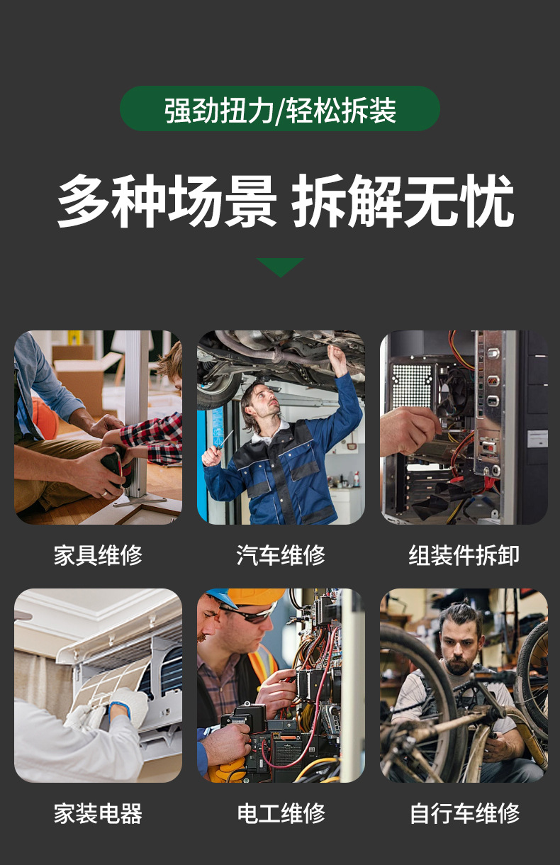Ratchet screwdriver set, precision, multifunctional