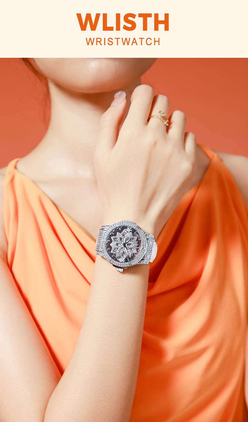 Women's Watch Large Dial Waterproof Star Design