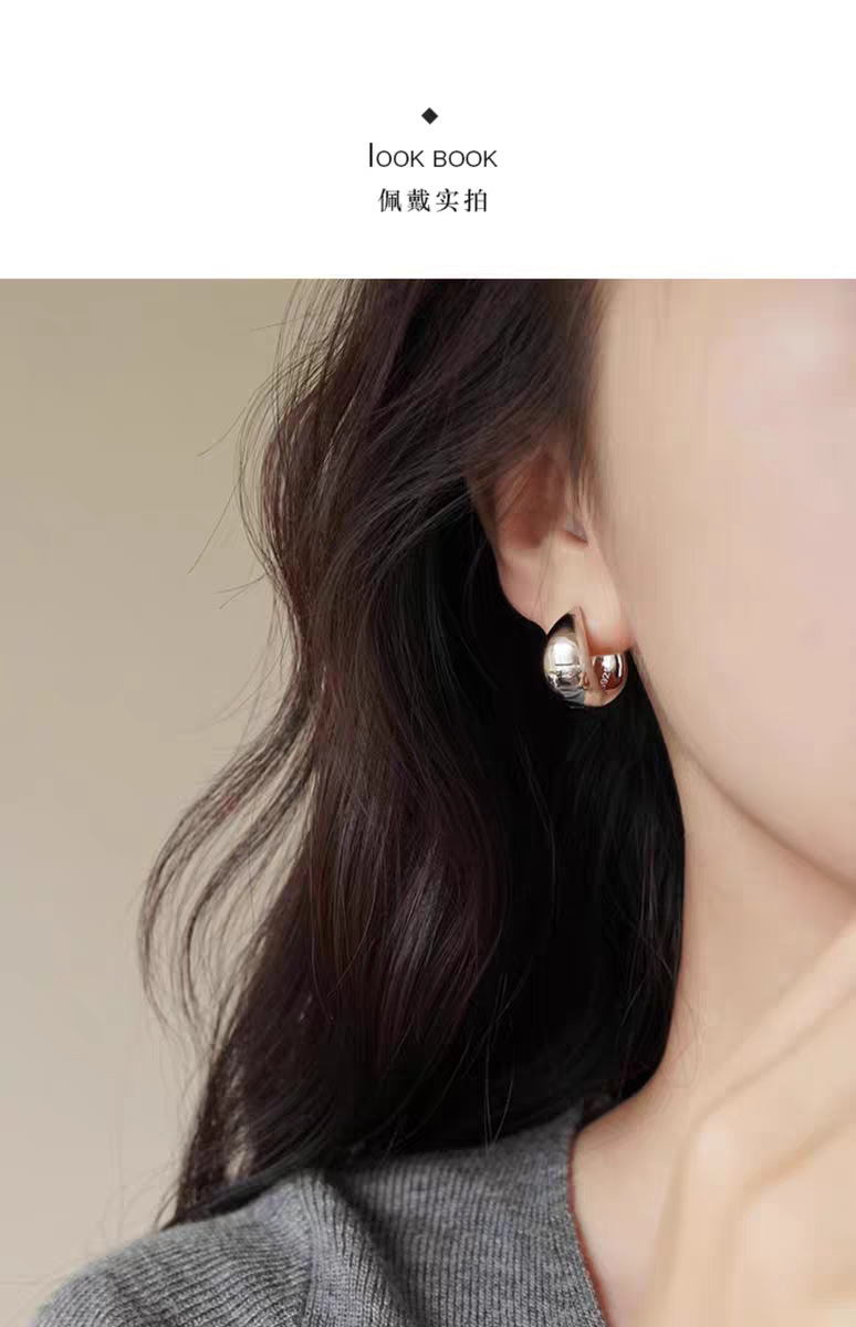 Seiko water drop ring ear studs, fashion design