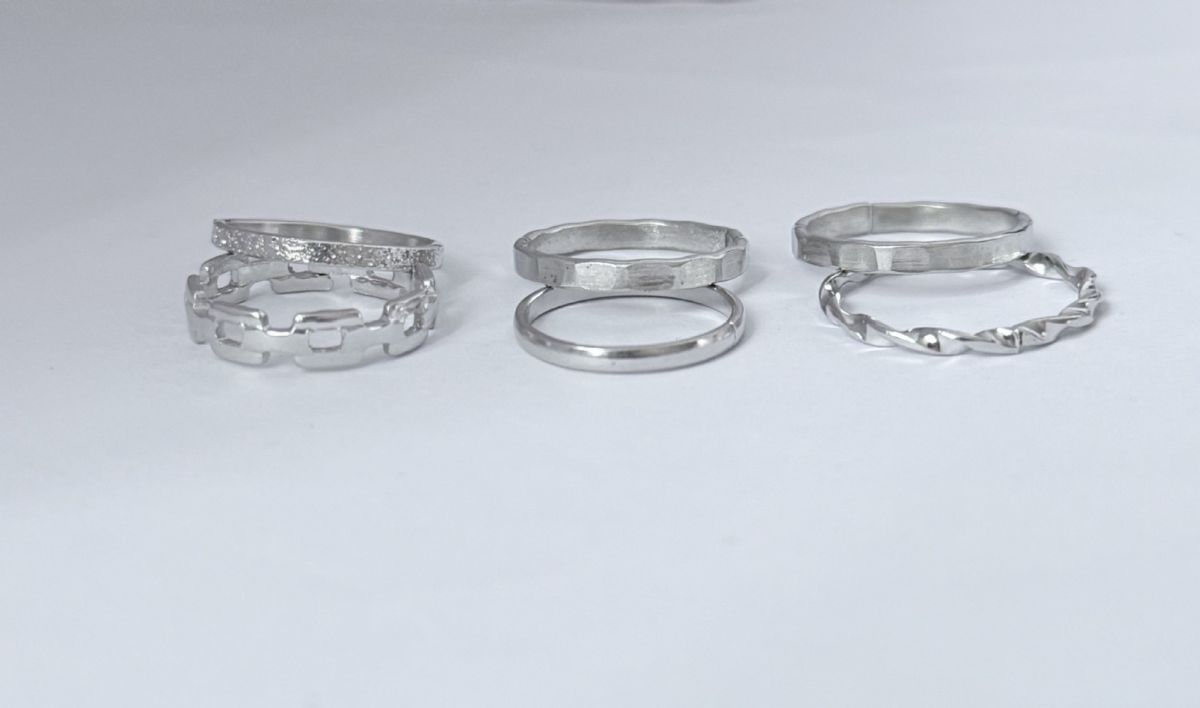 Chain Starry Sky Ring Set, 6-Piece