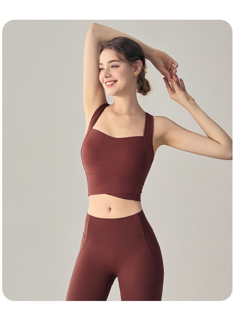 Sports Bra and Yoga Leggings Set, High-Support