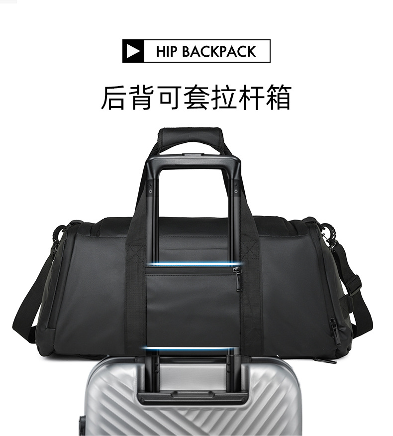 Sports backpack, wet/dry compartments 50L