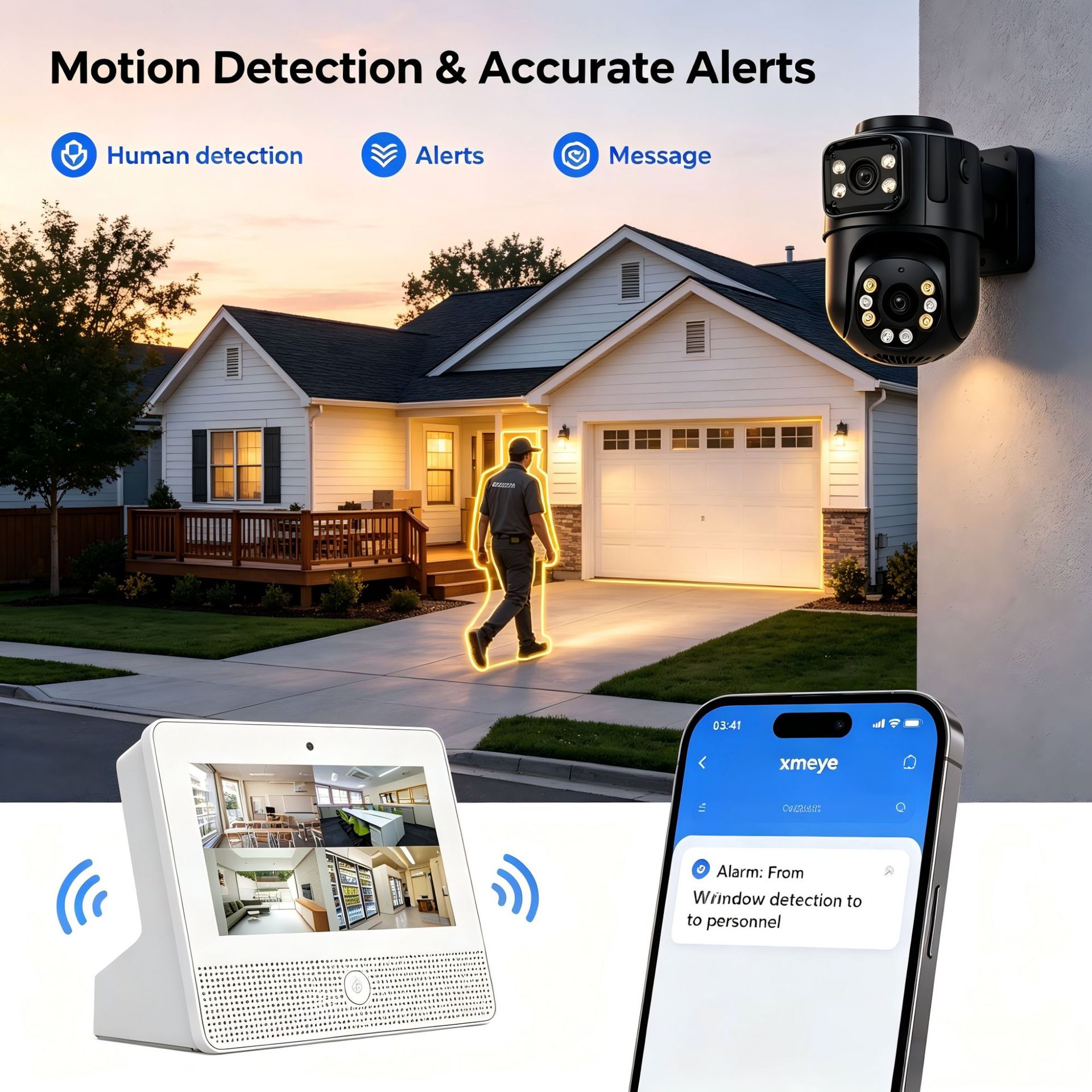 POE video recorder set 4K CCTV surveillance system, plug and play