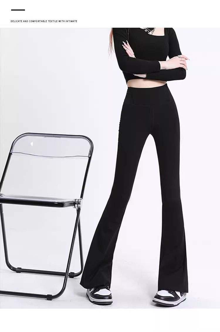 Women's yoga long pants casual outdoor high waist slimming