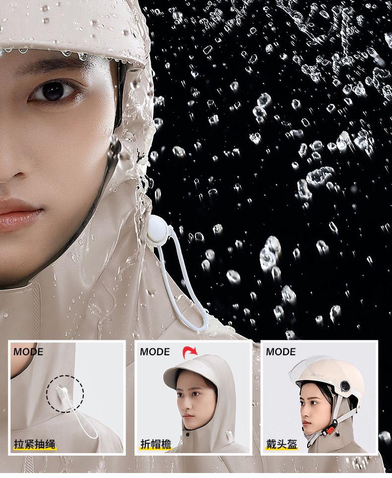 Electric vehicle raincoat single-person, full-body protection