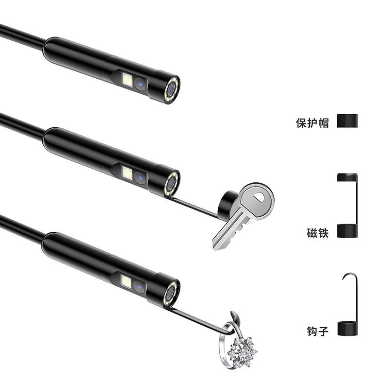 Endoscope 4.3 inch display 8mm dual lens 100m