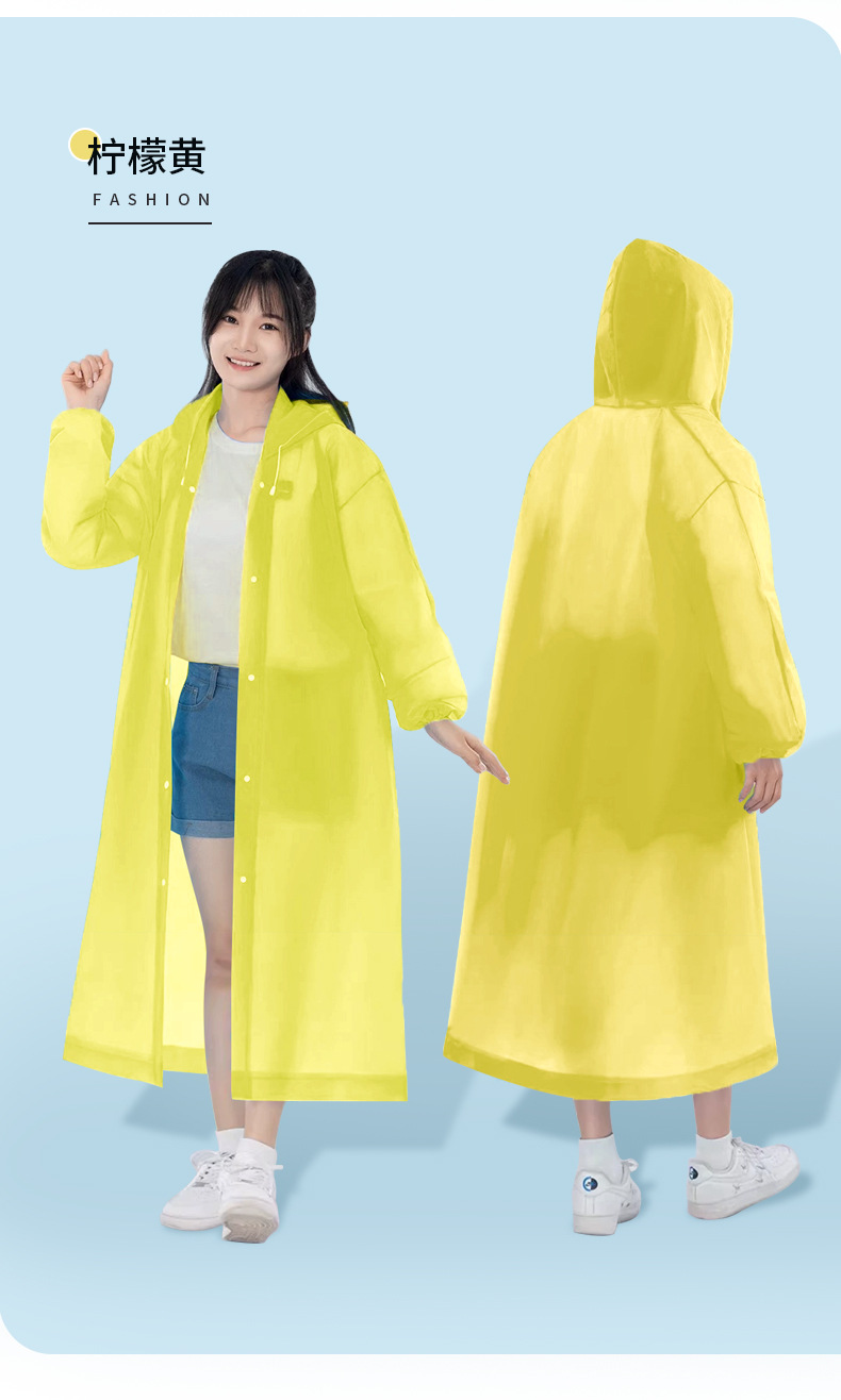 EVA Disposable One-Piece Raincoat