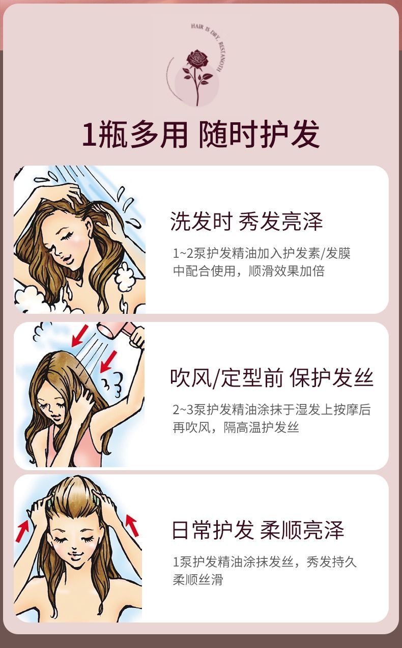 洛黛诗COCOESL经典护发精油改善干枯毛躁柔顺秀发免洗理发店批发