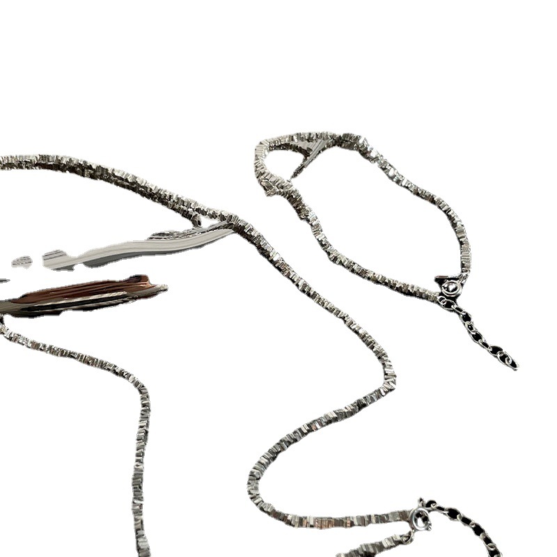 S925 Silber mehrschichtige Halskette französischer Stil Kettenglieder