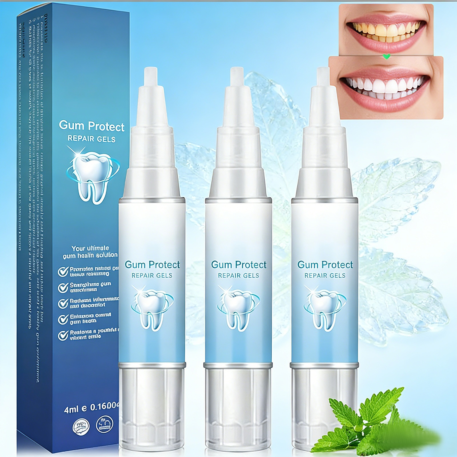 Gum Protect tooth whitening and cleaning pen