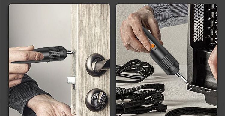 Elektrikli şarjlı tornavida, mini, çok fonksiyonlu