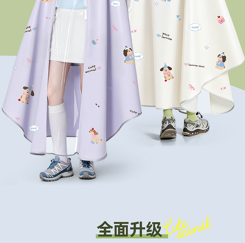 E-bike raincoat, thickened one-piece full body protection
