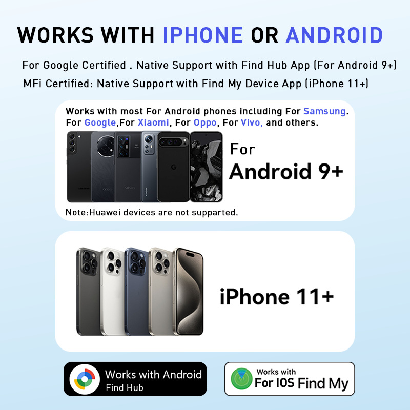 iOS Android Dual-System GPS Tracker with MFI Google Certification