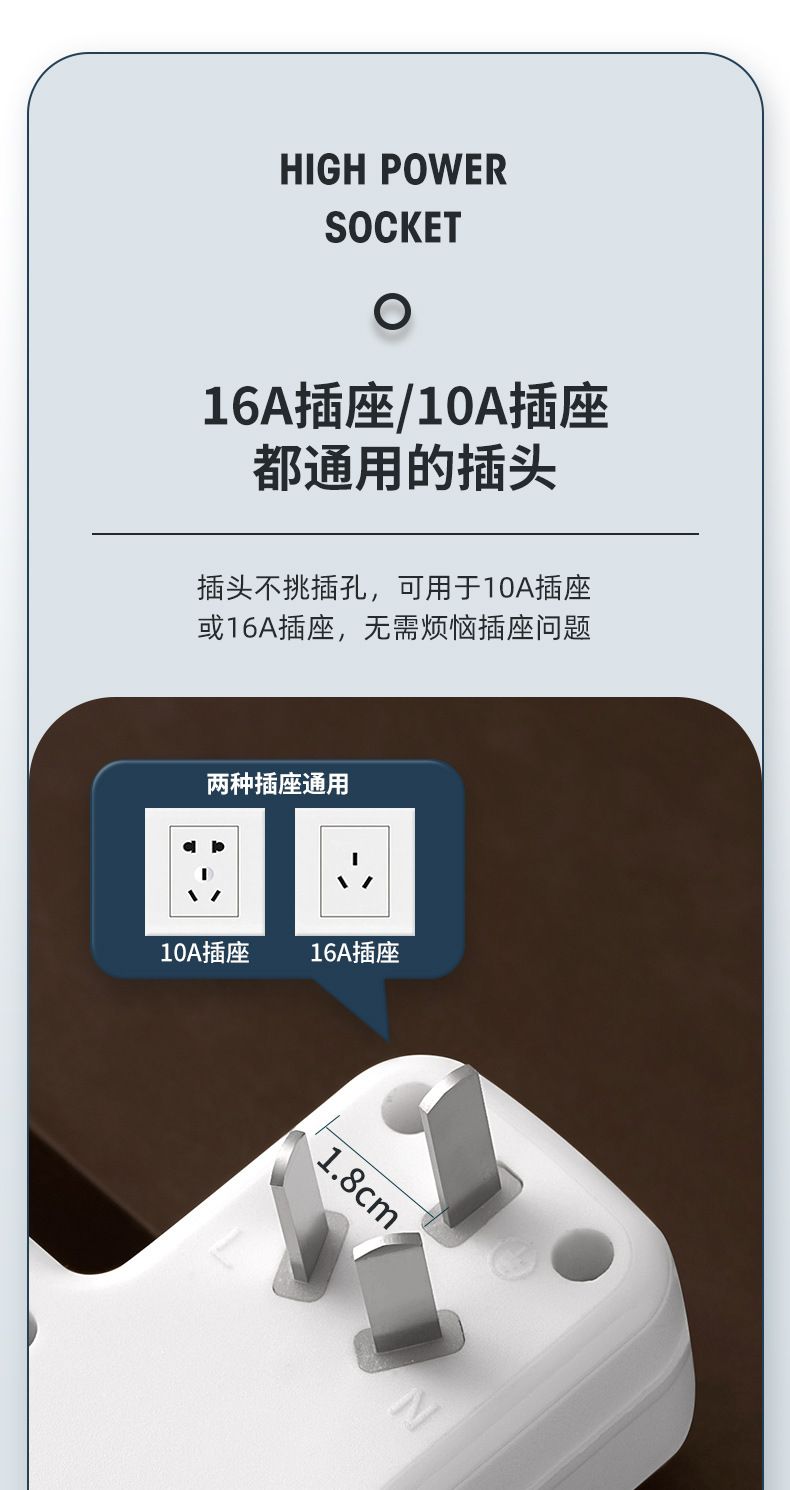 USB converter socket, 1-to-3 high-power extension