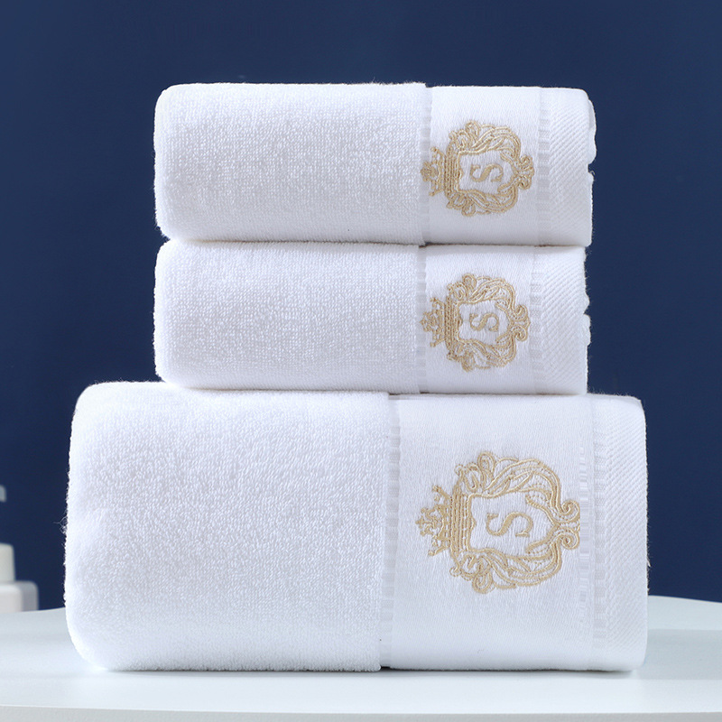 Cotton towel gift set, three-piece, bath towels