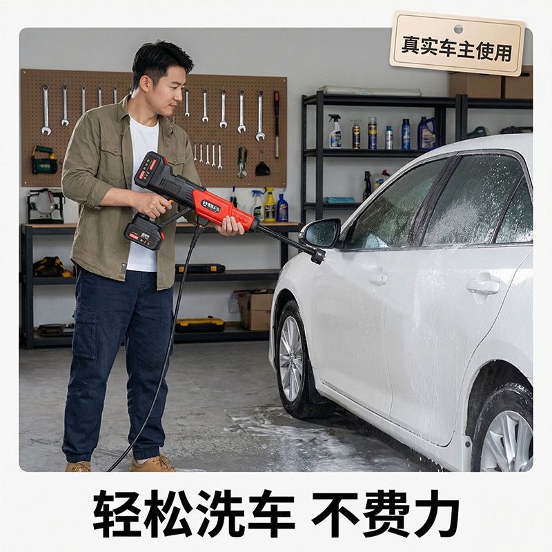 【一件批发】洗车机超高压清洗机打药浇花洗车神器双锂电洗车水枪