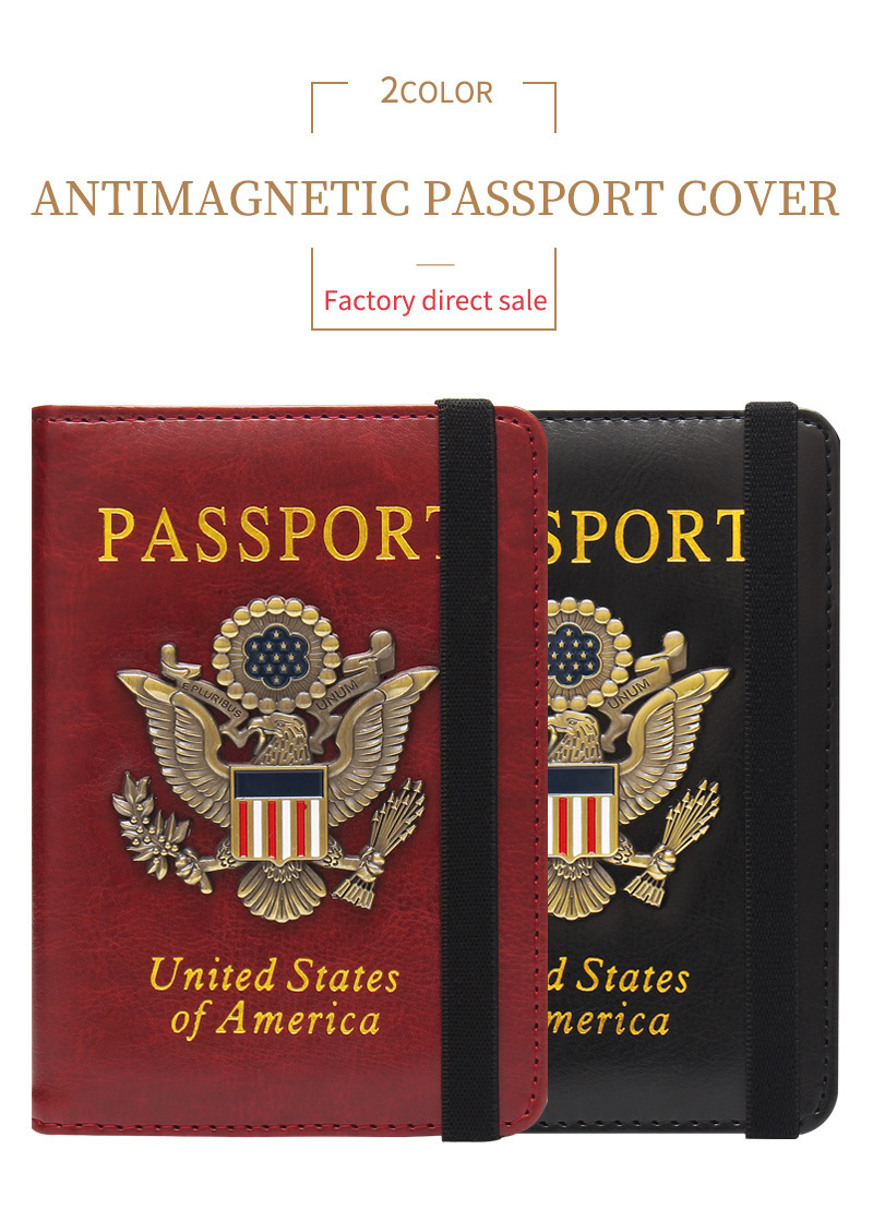RFID-protected passport holder with multi-card slots