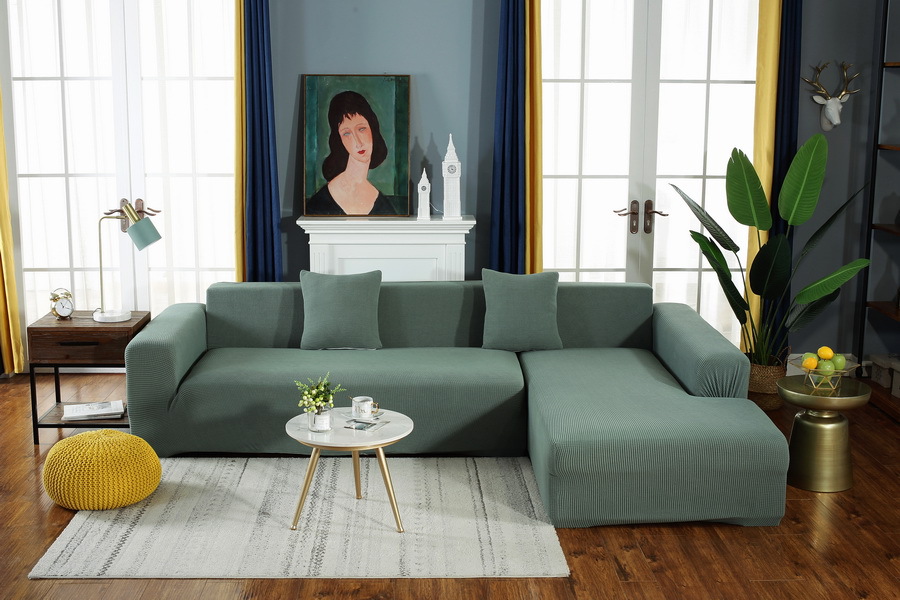 Corn Velvet Sofa Cover Thick Elastic Non-Slip