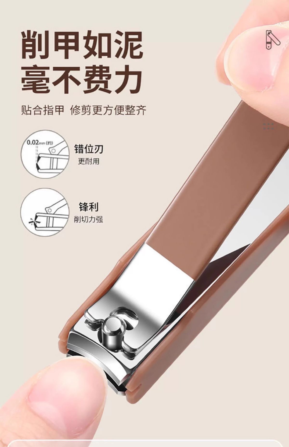 German Nail Clippers Set Large Size Angled Cut