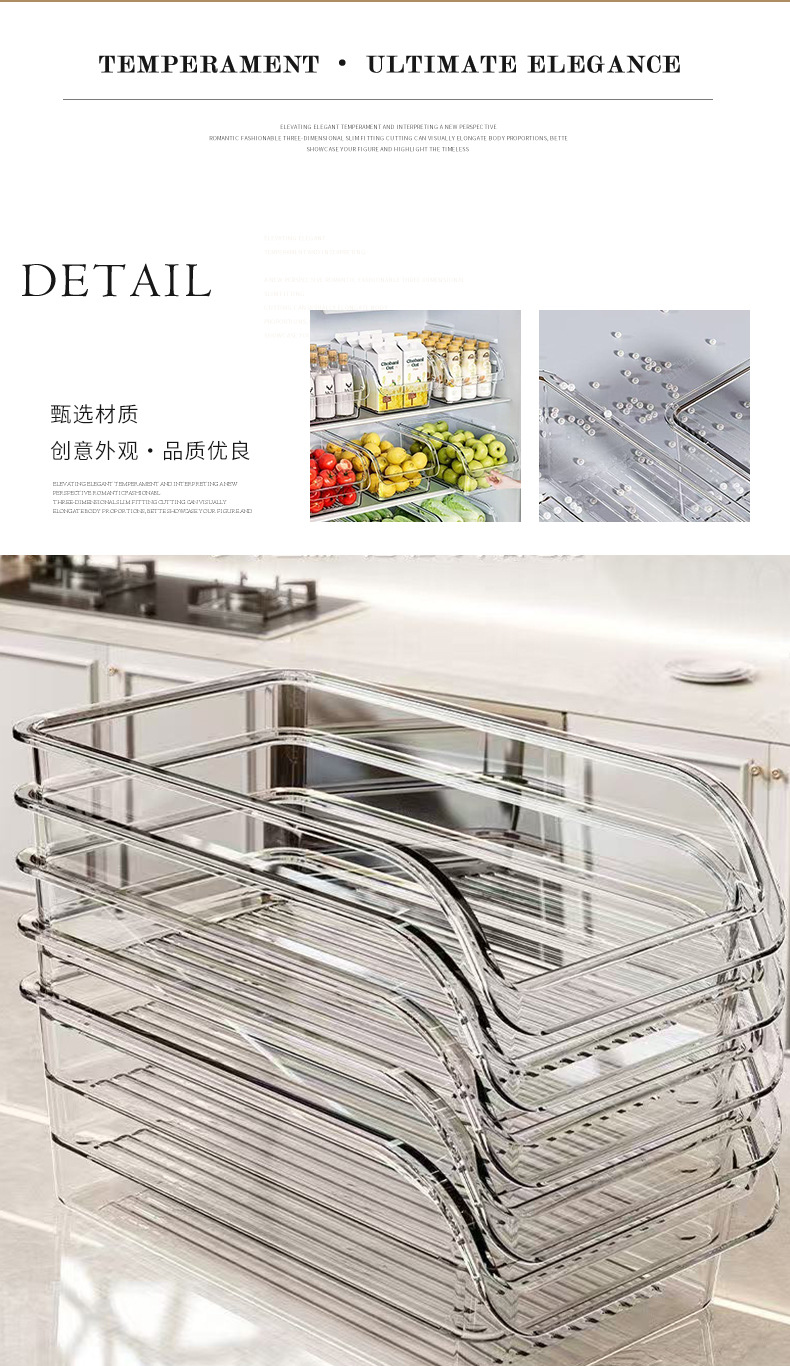 Kühlschrank-Organizer Schublade Gemüse-Obst-Lagerbox