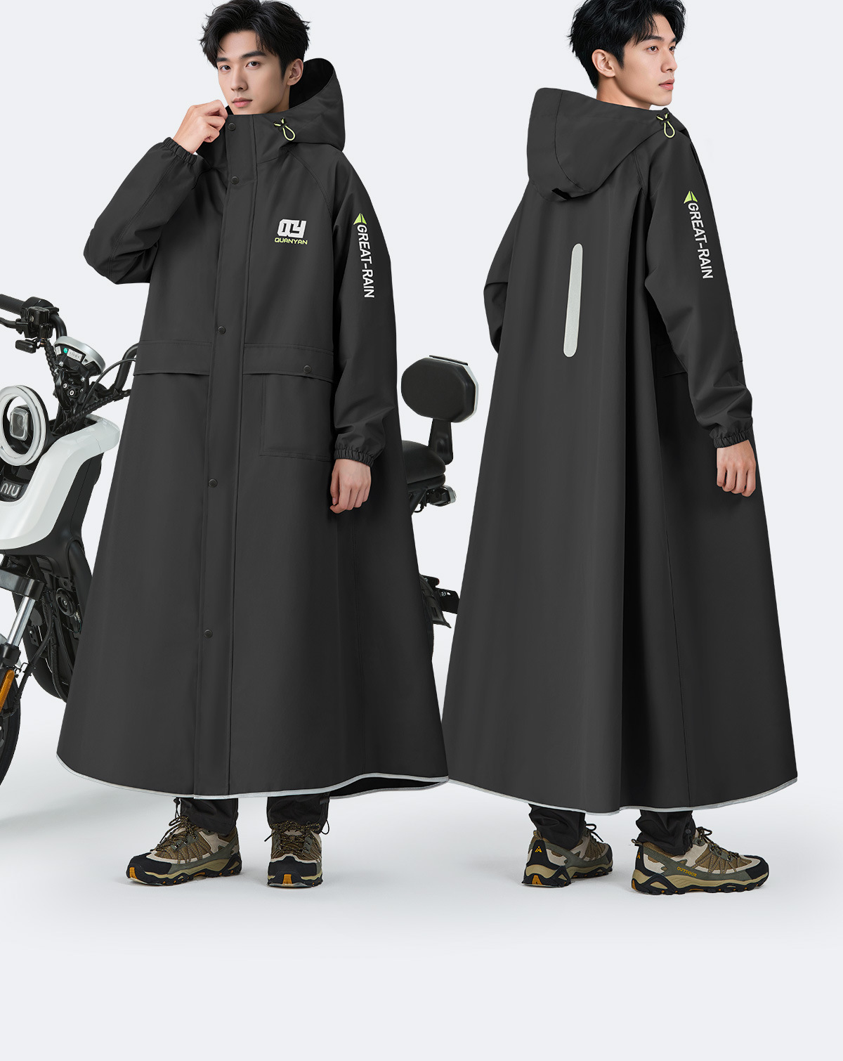 Electric Scooter Raincoat Oxford Cloth Unisex