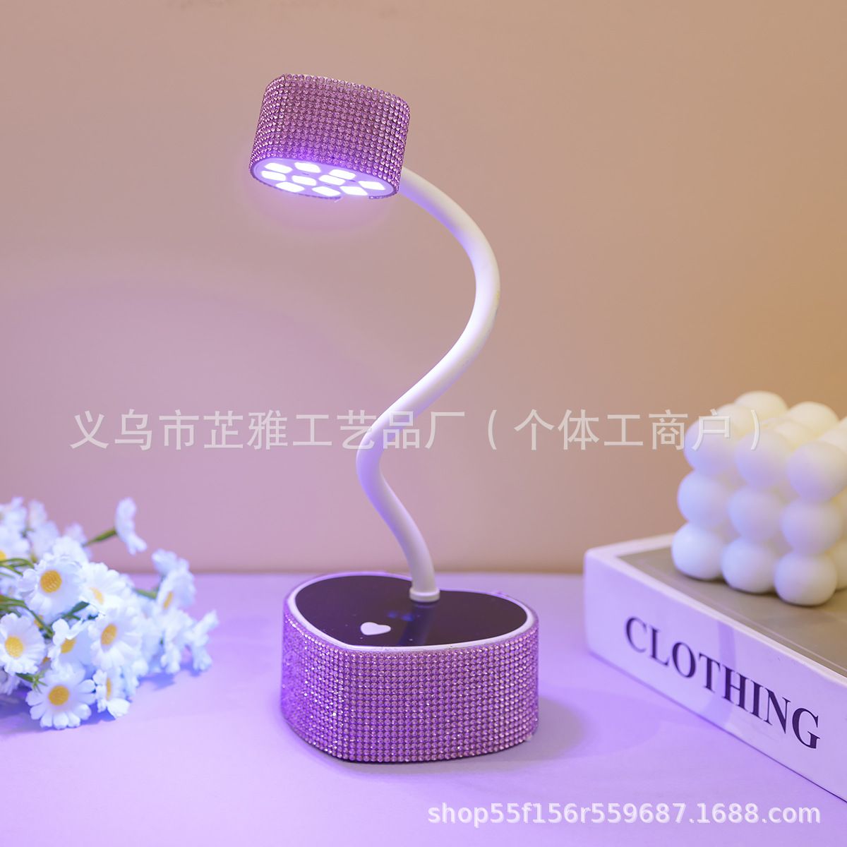 Tırnak lambası UV/LED, 30W, pembe kalp şekli, şarjlı