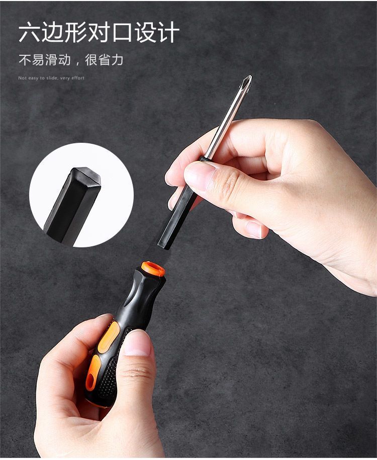Screwdriver set, 8-piece, combination, dual-purpose