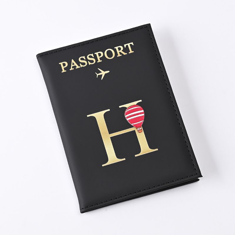现货批发字母设计皮革护照套pu皮质护照夹passport护照包