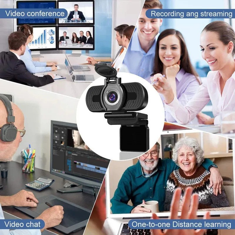 Computer Webcam 1080P HD USB Desktop Video Conference