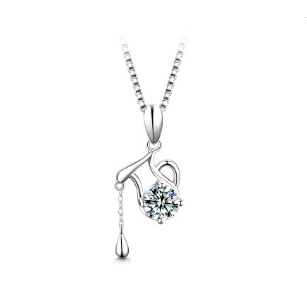 Burç Kolye, 925 Gümüş, 1 Karat Moissanite