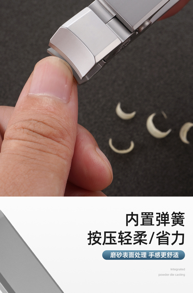 Stainless steel nail clipper set for thick nails