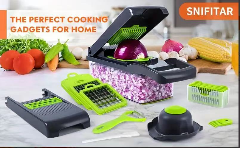 16-in-1 multifunctional vegetable and fruit cutter
