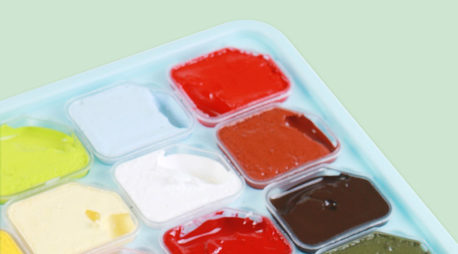 Gouache Paint Set, 24 Colors, Portable, Beginners