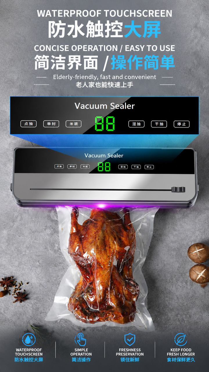 Vakuum-Versiegelungsmaschine für Lebensmittel