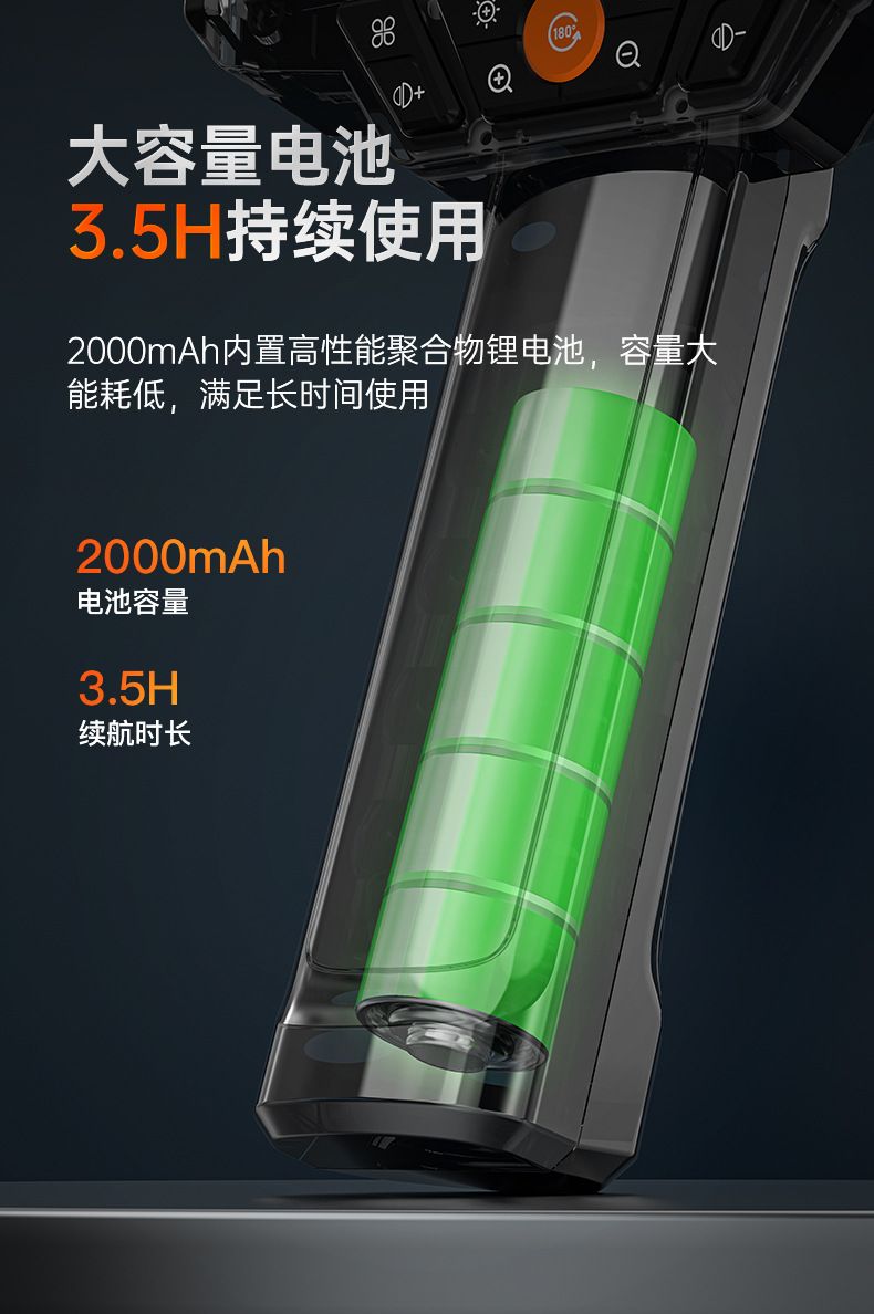 Industrial endoscope 4.3 inch screen HD portable pipe inspection