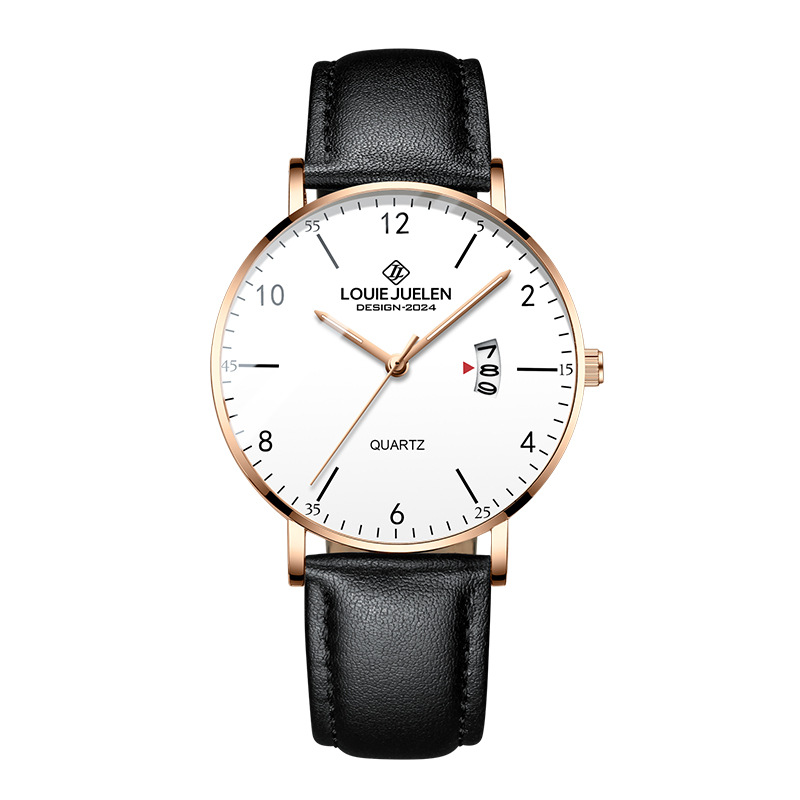 LOUIE JUELEN Herrenuhr Quarz, mit Kalender, wasserdicht