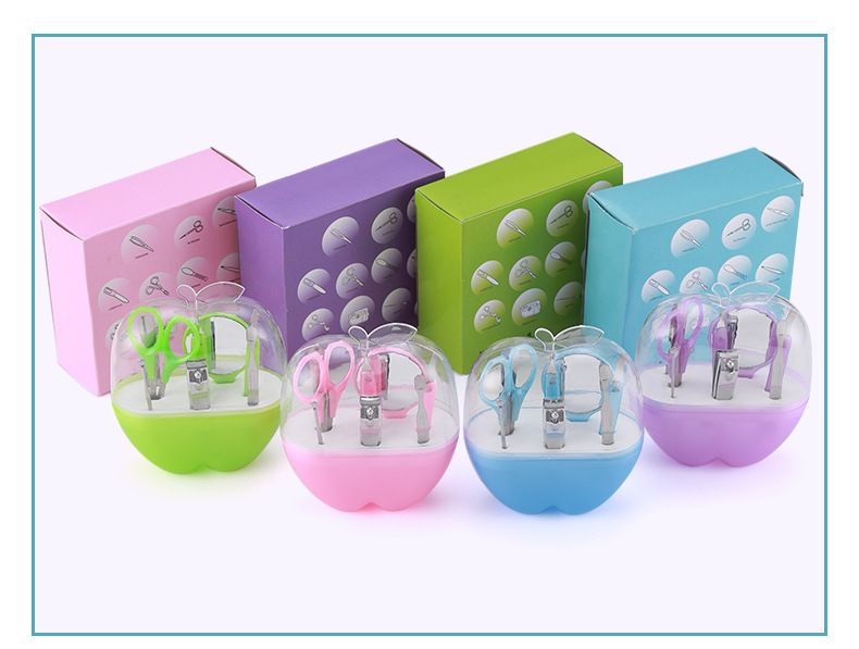 Nagelpflege-Set mit Maniküre-Werkzeugen, Apfel-Design