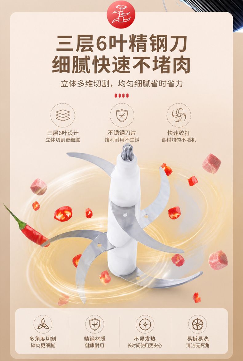 Glass cup automatic meat grinder 2025