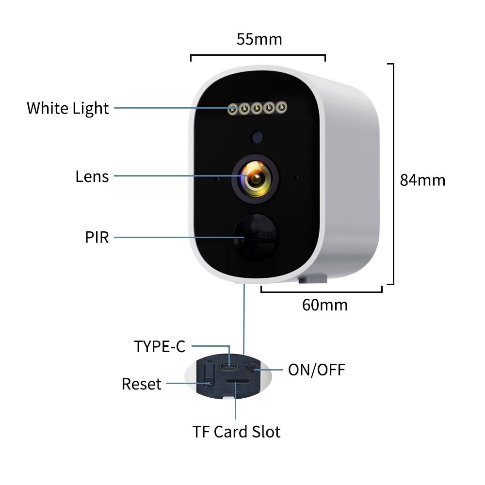 WiFi Battery Security Camera HD Waterproof