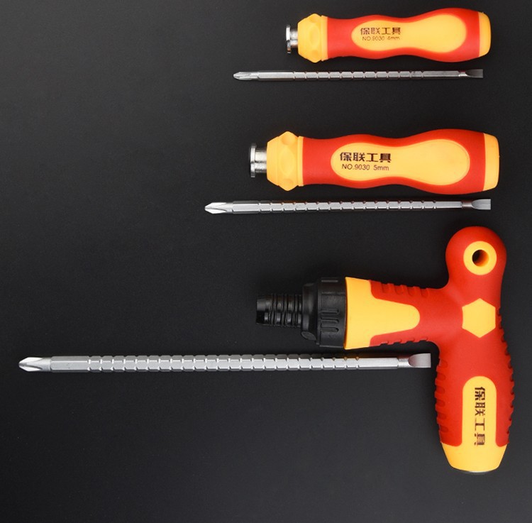 Phillips Schraubendreher Set mit Ratsche, magnetisch, einziehbar