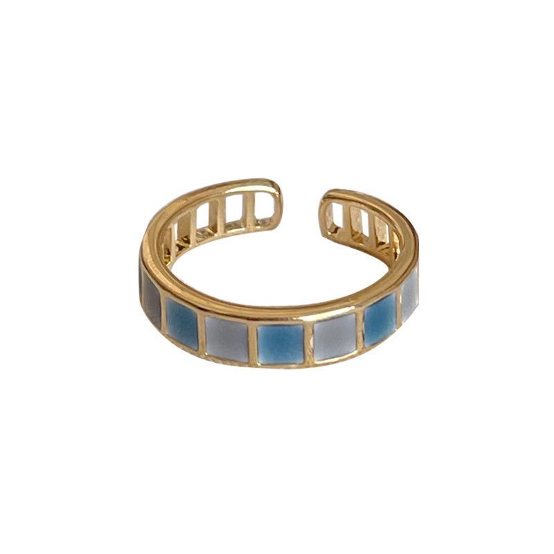 Smaragd-Ring, minimalistisches Design, japanischer Stil
