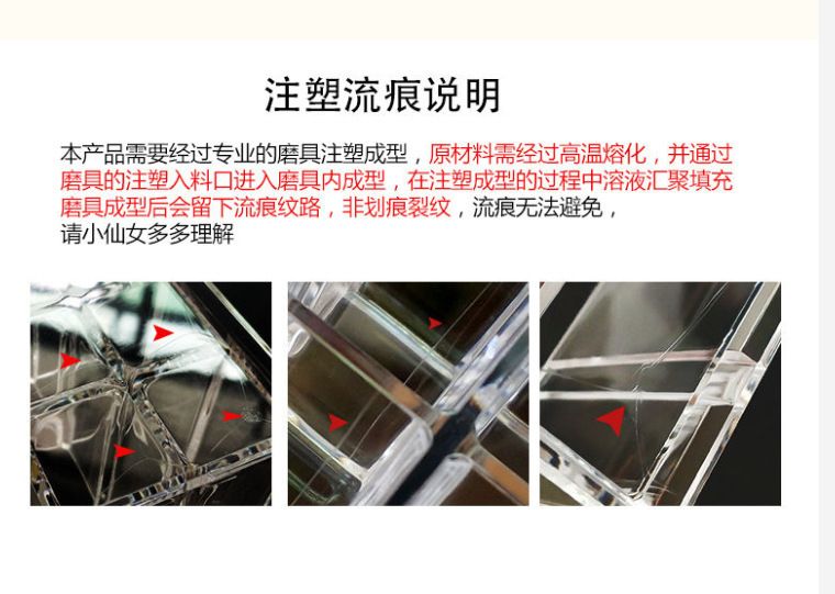 网红化妆品收纳盒家用桌面口红护肤品分类置物架梳妆台亚克力抽屉