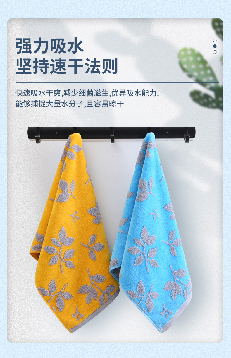 Pure cotton towel set, absorbent, bath and beach use