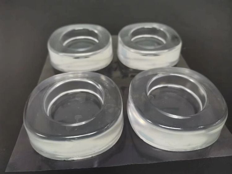 Washing machine foot pad, transparent, shock-absorbing, anti-slip