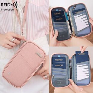 RFID passport holder, anti-magnetic zip case