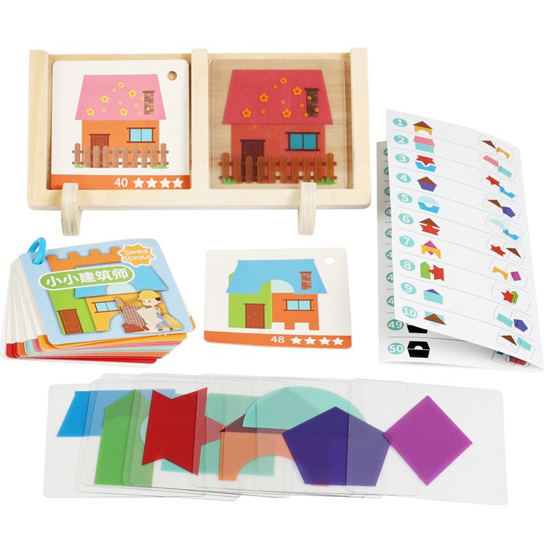 Children's Room Designer Geometric Shapes Educational Toy