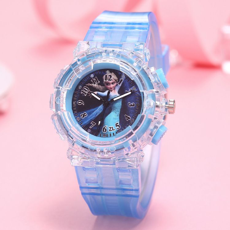 Children's Watch Colorful Light Quartz